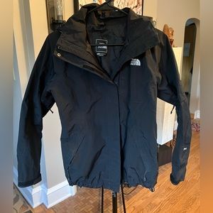 North face Hyvent jacket. Color black. Size Small. Rain jacket